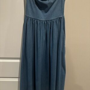 Susana Monaco Strapless Blue Dress